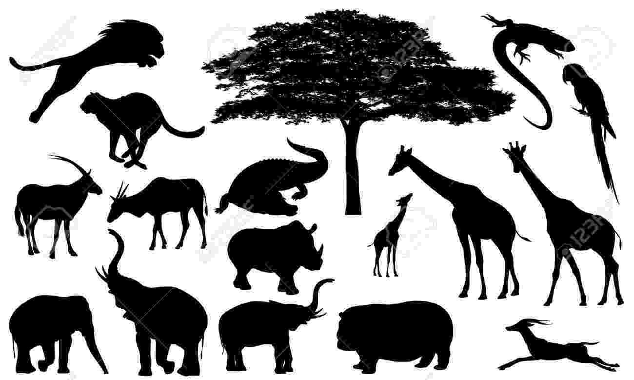 pictures african animals african animals clipart black and white clip art library animals pictures african 