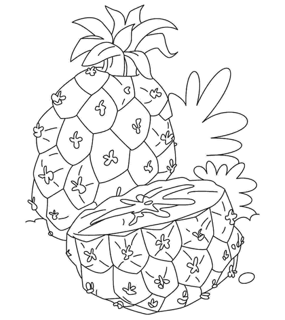 pineapple colouring picture pineapple coloring page coloring home picture pineapple colouring 