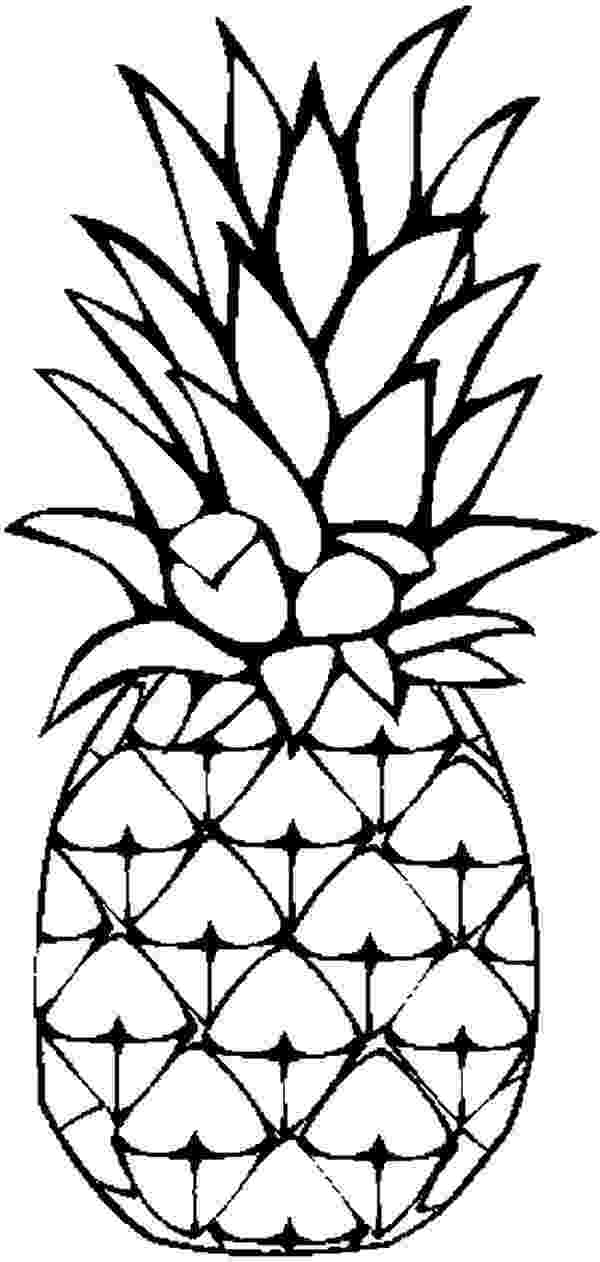 pineapple colouring picture pineapple fruits coloring pages for kids printable free pineapple colouring picture 