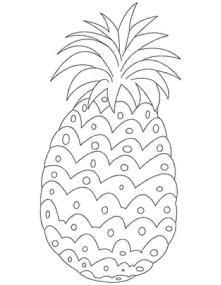 pineapple colouring picture pineapple kiddicolour picture colouring pineapple 