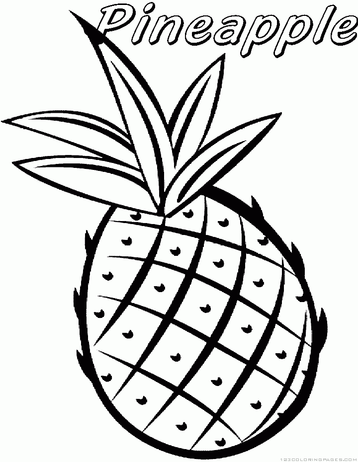 pineapple colouring picture printable pineapple coloring pages for kids cool2bkids colouring picture pineapple 