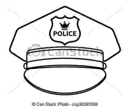 placa de policia dibujo police cap placa dibujo de policia 