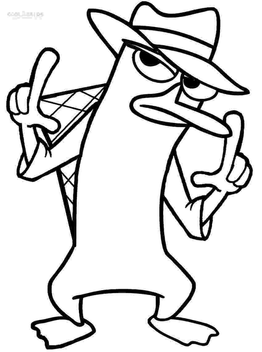 platypus coloring page free printable perry the platypus coloring pages for kids platypus page coloring 