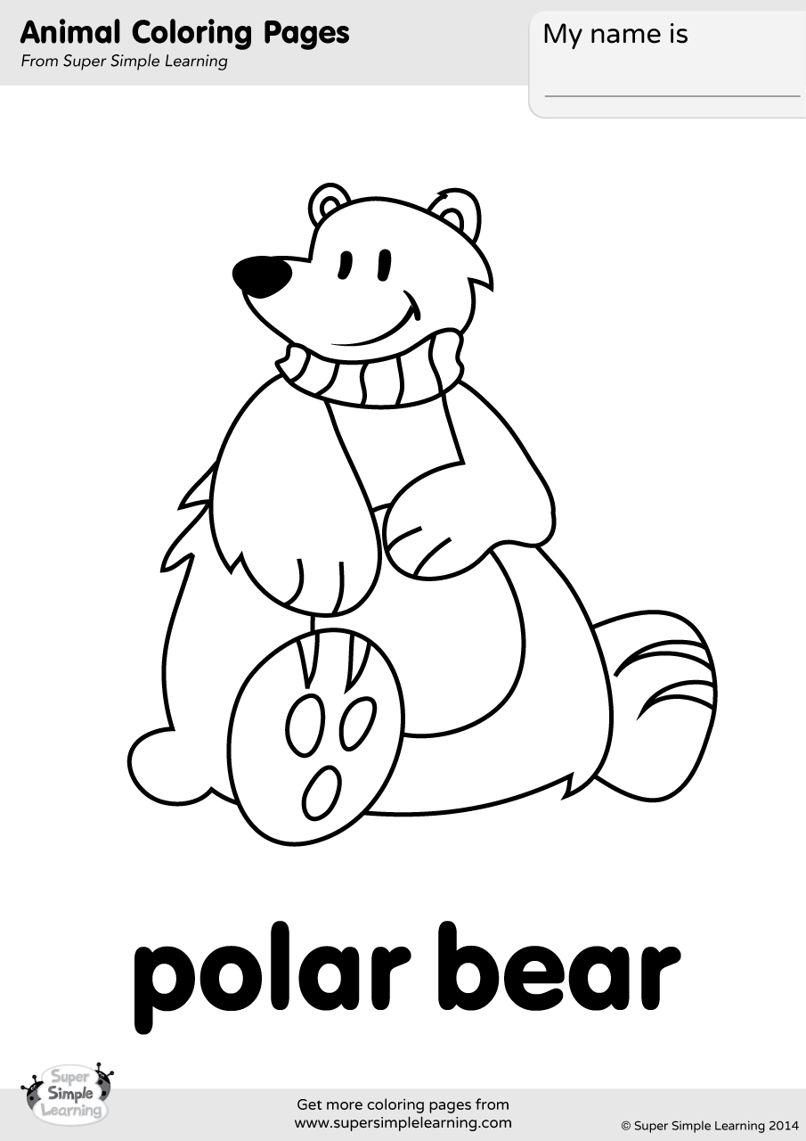 polar bear to color baby polar bear coloring sheet woo jr kids activities polar to color bear 