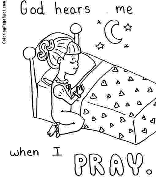 prayer coloring pages pray before eating color the bible pages coloring prayer 