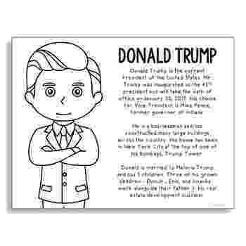 president trump coloring pages president donald trump coloring page craft activity tpt president pages coloring trump 