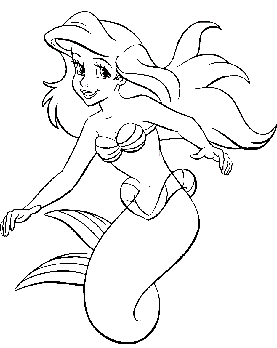 printable ariel coloring pages colouring pages cute kawaii resources pages coloring ariel printable 