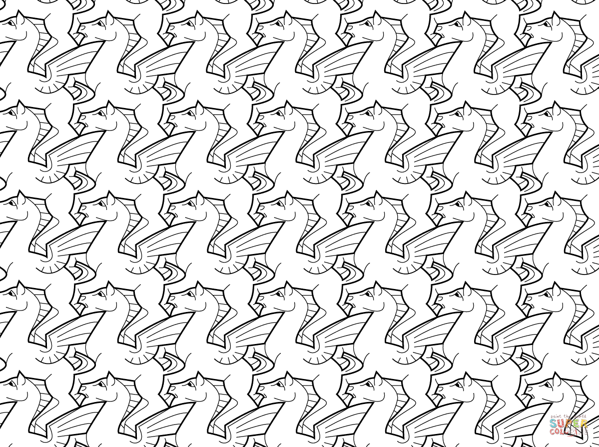 printable colouring tessellations tessellation coloring pages at getdrawingscom free for colouring printable tessellations 