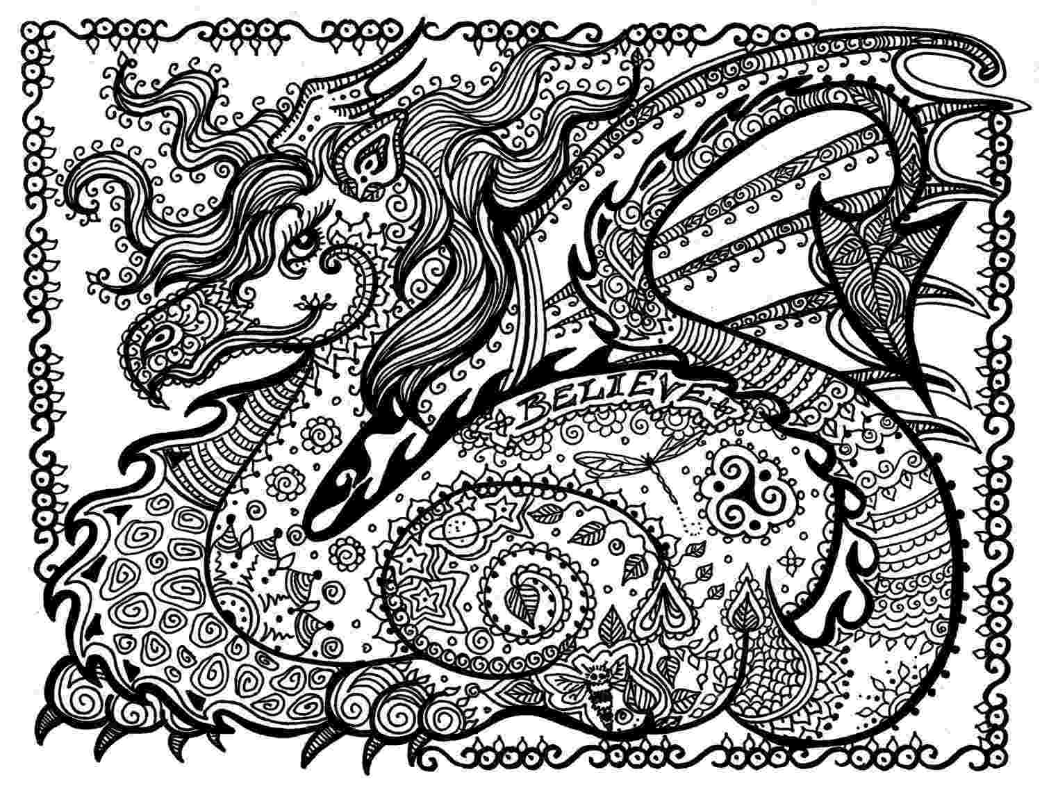 printable dragon fantasy dragon coloring pictures to print and color in printable dragon 