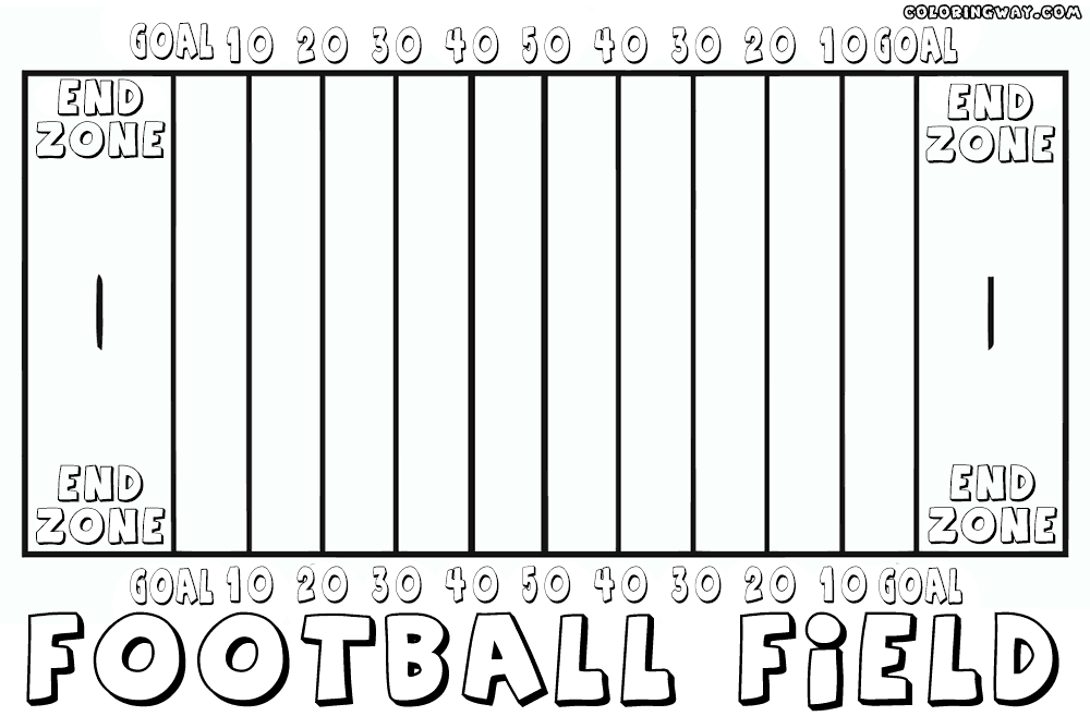 printable football field football field coloring pages coloring pages to download field printable football 