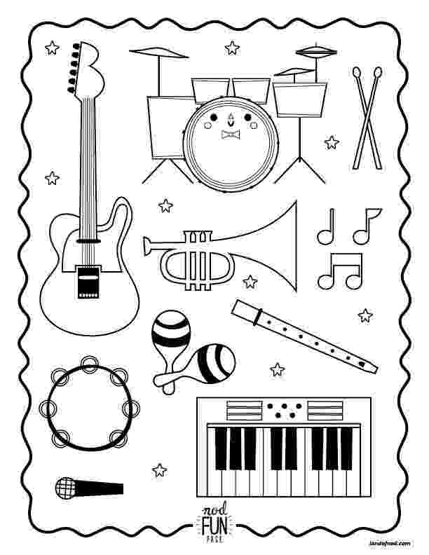 printable musical instruments instrument coloring pages to download and print for free instruments musical printable 