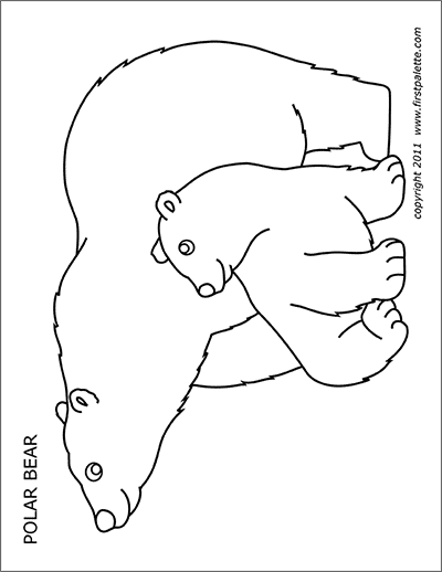 printable polar bear free printable polar bear coloring pages for kids printable polar bear 
