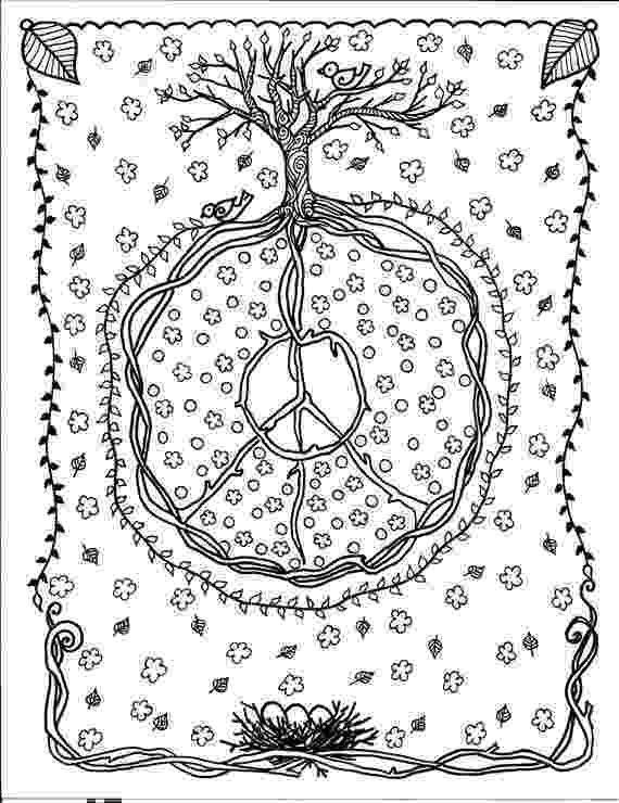 printable tree of life serendipity hollow coloring page for march 2014 printable life tree of 