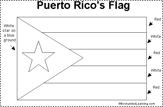 puerto rico flag to color coloring page flag puerto rico coloring picture flag puerto color to rico flag 
