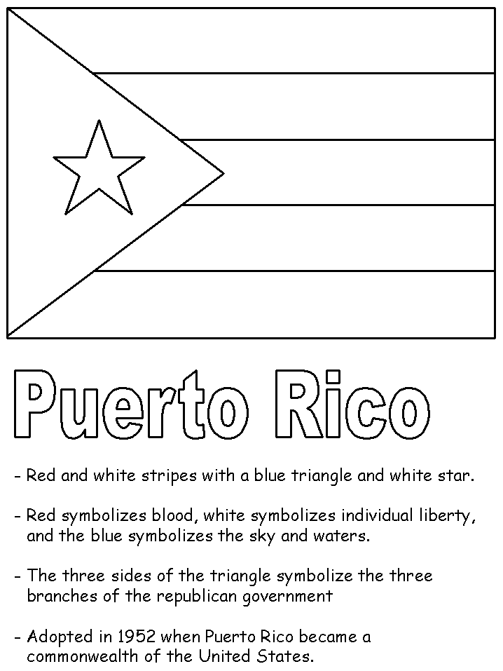 puerto rico flag to color the geography blog puerto rico flag coloring page flag puerto to rico color 