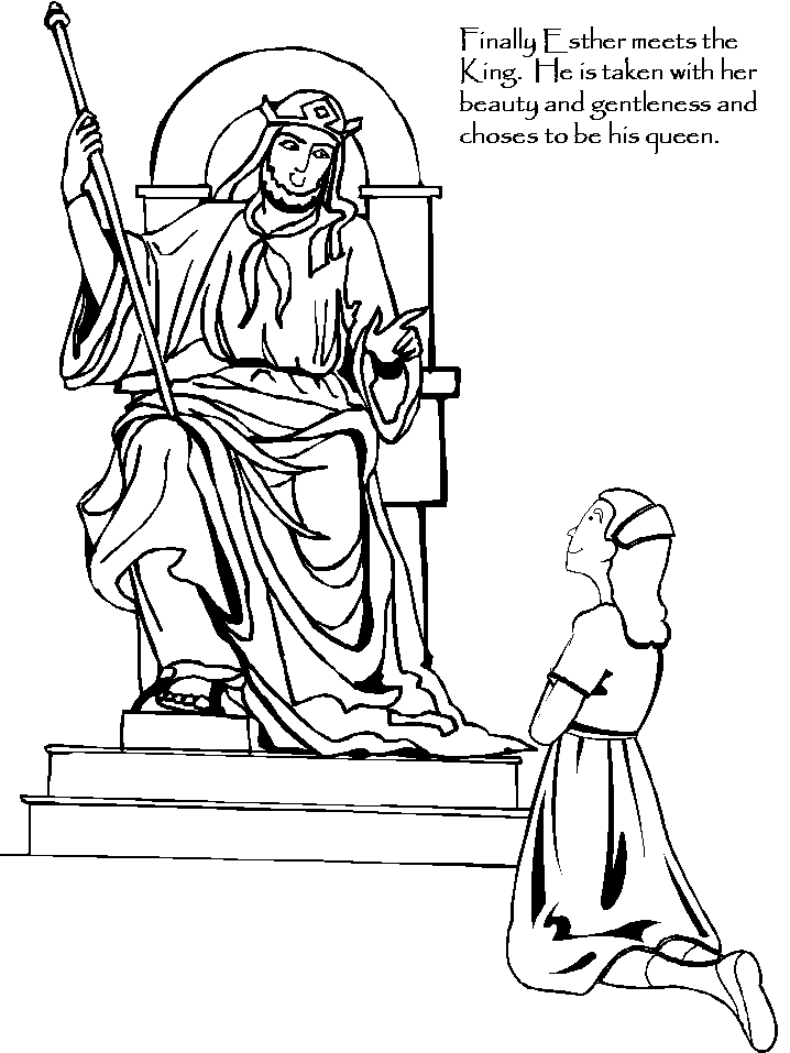 queen esther coloring pages esther and king xerxes coloring page free printable coloring queen pages esther 