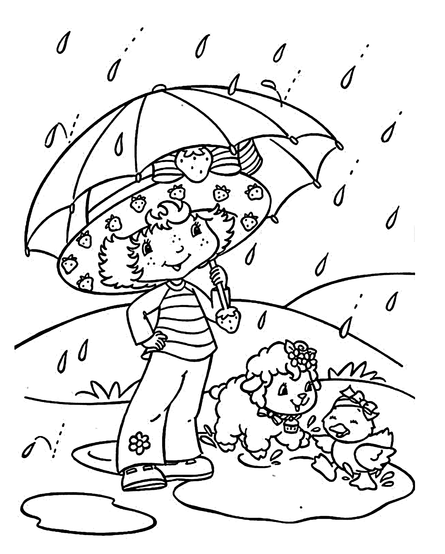 rain coloring page rain coloring pages to download and print for free rain page coloring 