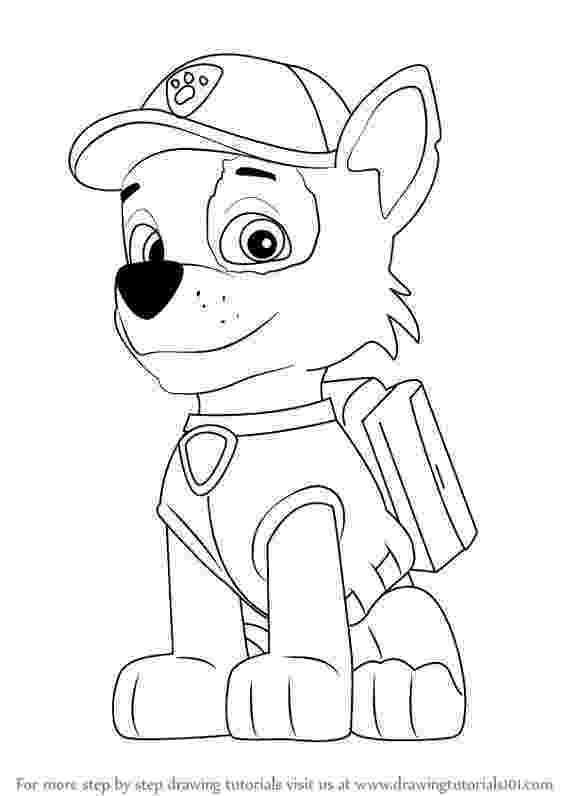 rocky from paw patrol rocky coloring pages paw patrol from paw rocky patrol 