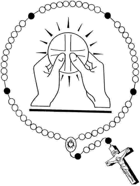 rosary coloring page pin on april and may themes rosary coloring page 
