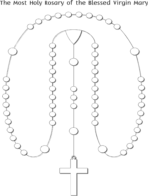 rosary coloring page rosary coloring pages family in feast and feria page rosary coloring 