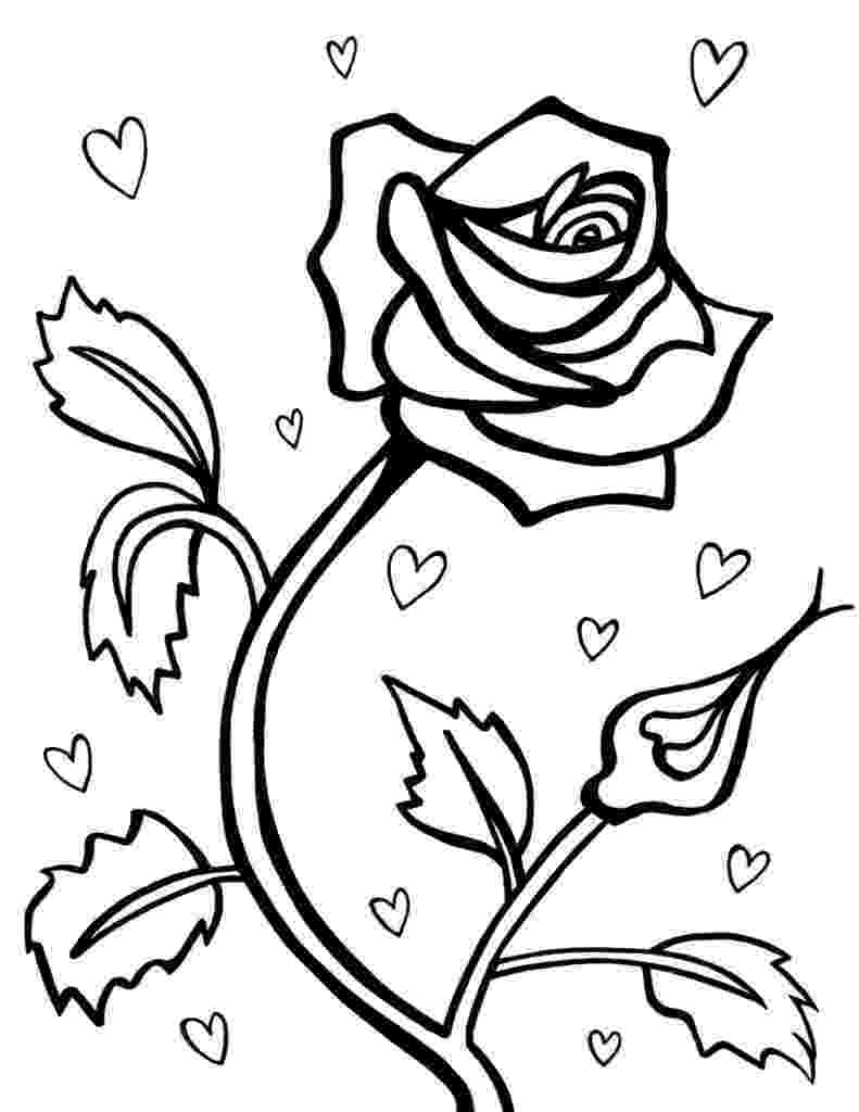 rose flower coloring pages rose coloring pages download and print rose coloring pages coloring rose flower pages 