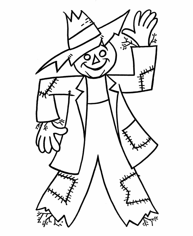 scarecrow coloring page free printable scarecrow coloring pages for kids scarecrow page coloring 1 1