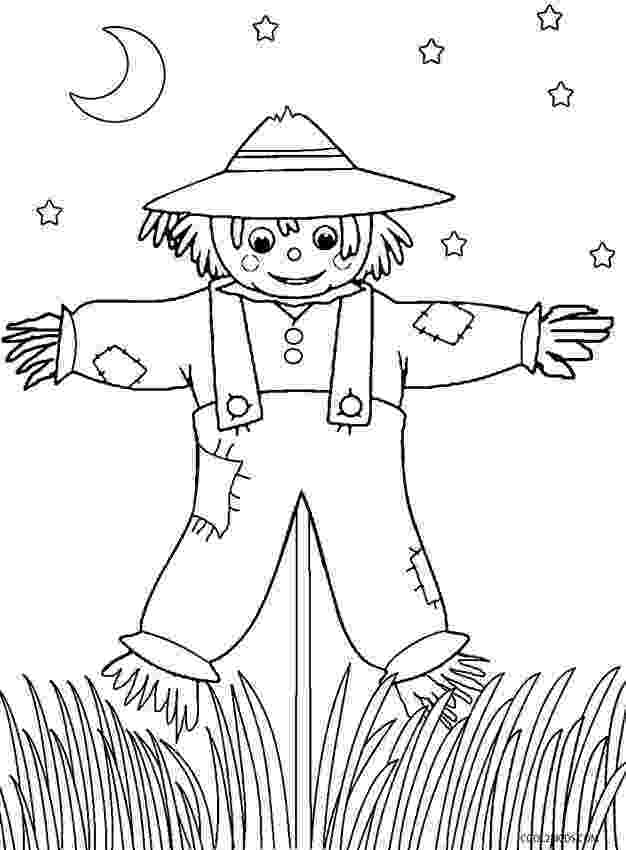 scarecrow coloring pictures free printable fall coloring pages for kids scarecrow coloring pictures 