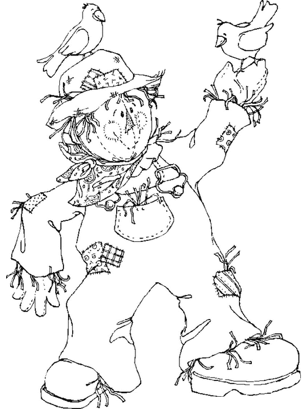 scarecrow coloring pictures free printable scarecrow coloring pages for kids coloring scarecrow pictures 