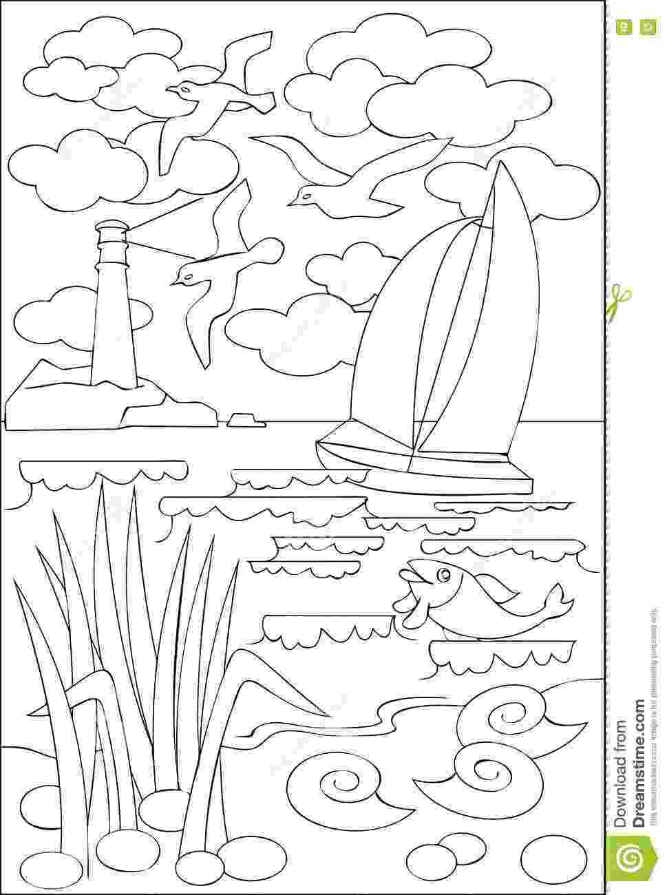 seascape coloring pages free seascape coloring pages coloring seascape pages 1 1