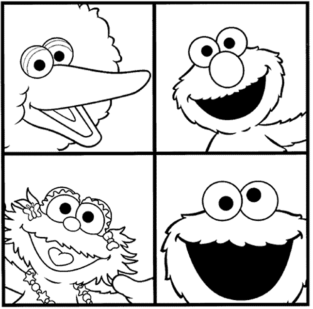 sesame street characters pictures to print sesame street to download sesame street kids coloring pages sesame street to pictures characters print 
