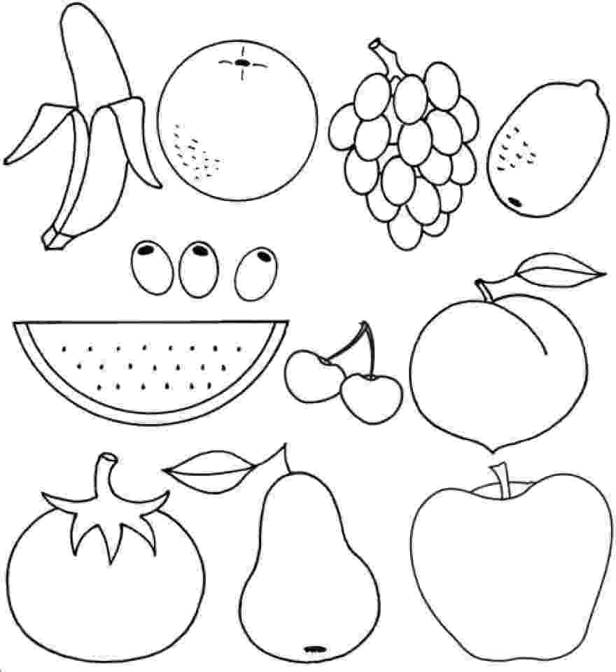 shapes of fruits to color get this printable fruit coloring pages online 55459 shapes fruits to of color 