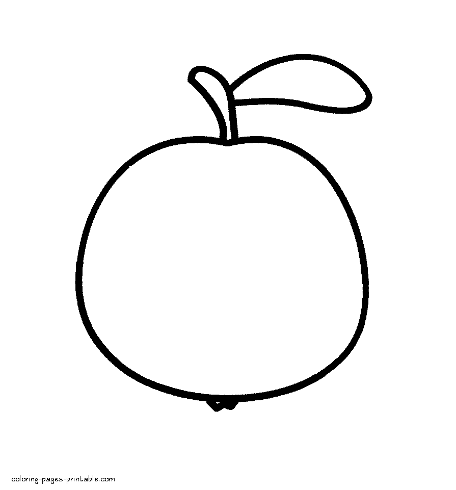 shapes of fruits to color printable coloring pages of fruits and vegetables fruits color shapes of to 