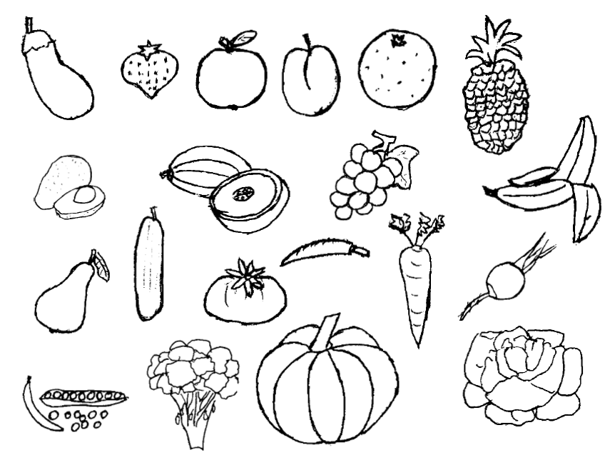 shapes of fruits to color vegetable cut out shapes loris decoration shapes of to fruits color 