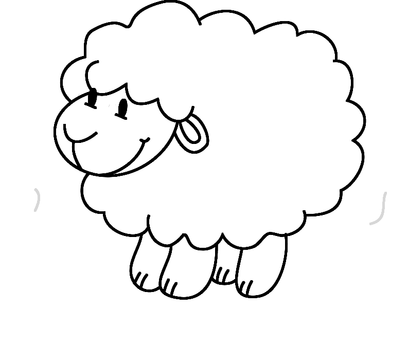 sheep coloring sheet sheep pictures for kids clipart best sheep coloring sheet 