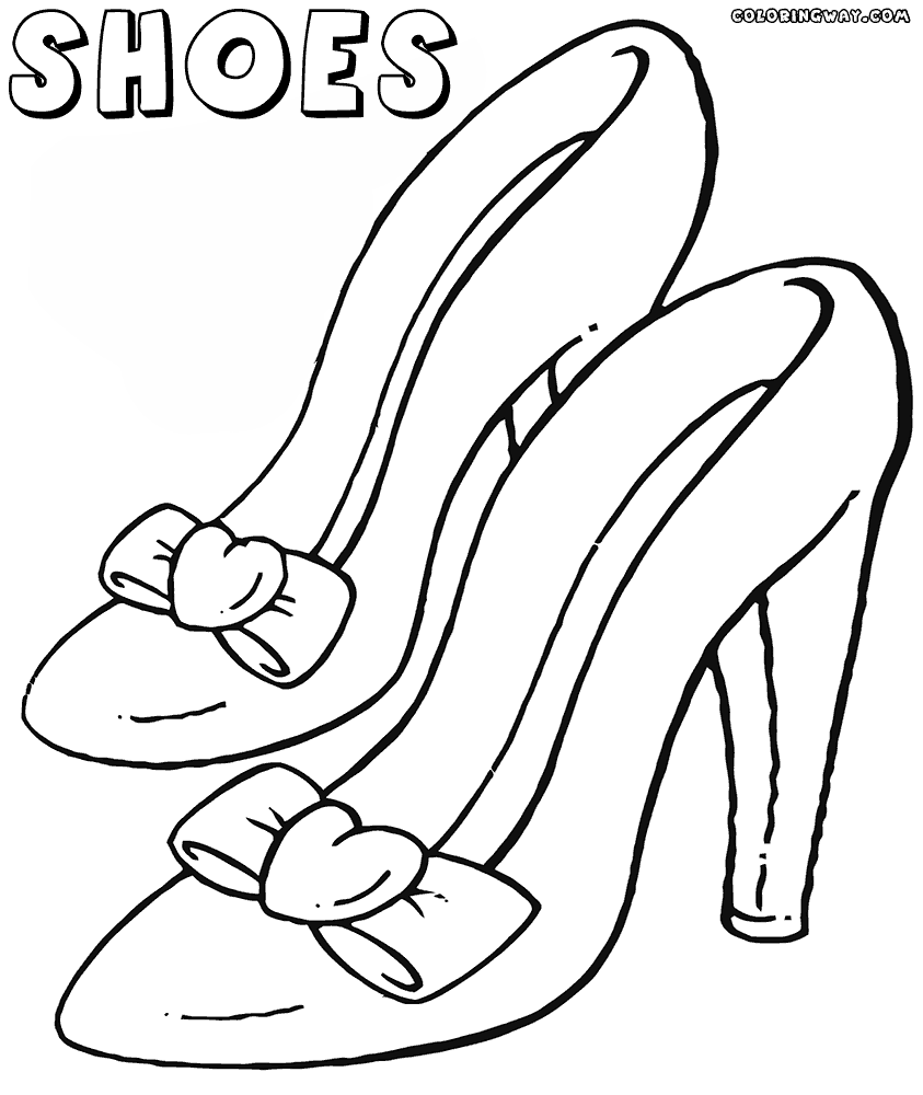 shoes for coloring high heel shoe coloring page at getdrawingscom free for for coloring shoes 