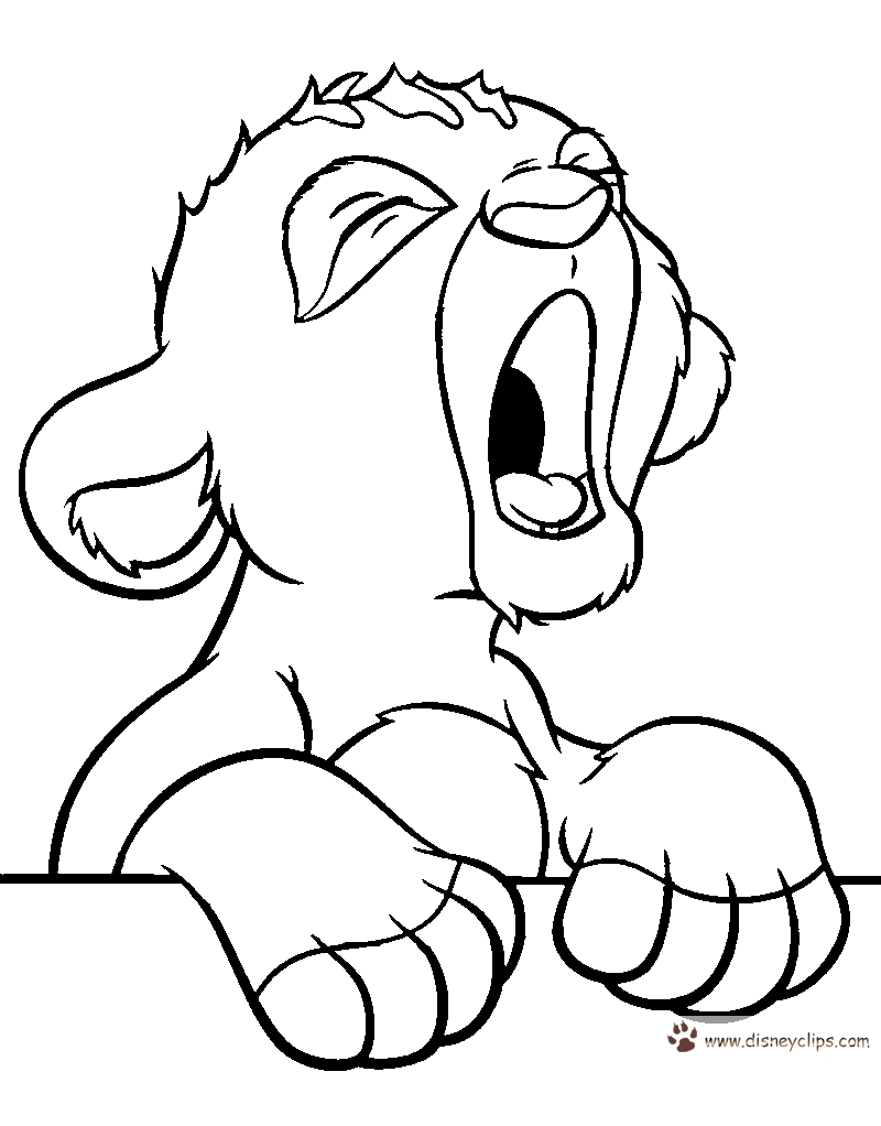 simba coloring page lion king coloring pages coloring pages to download and coloring simba page 