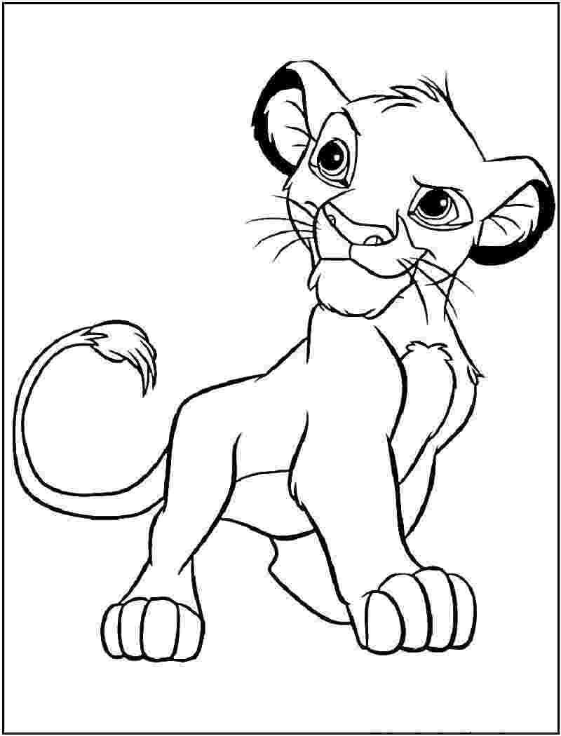simba coloring page simba coloring pages to download and print for free coloring simba page 