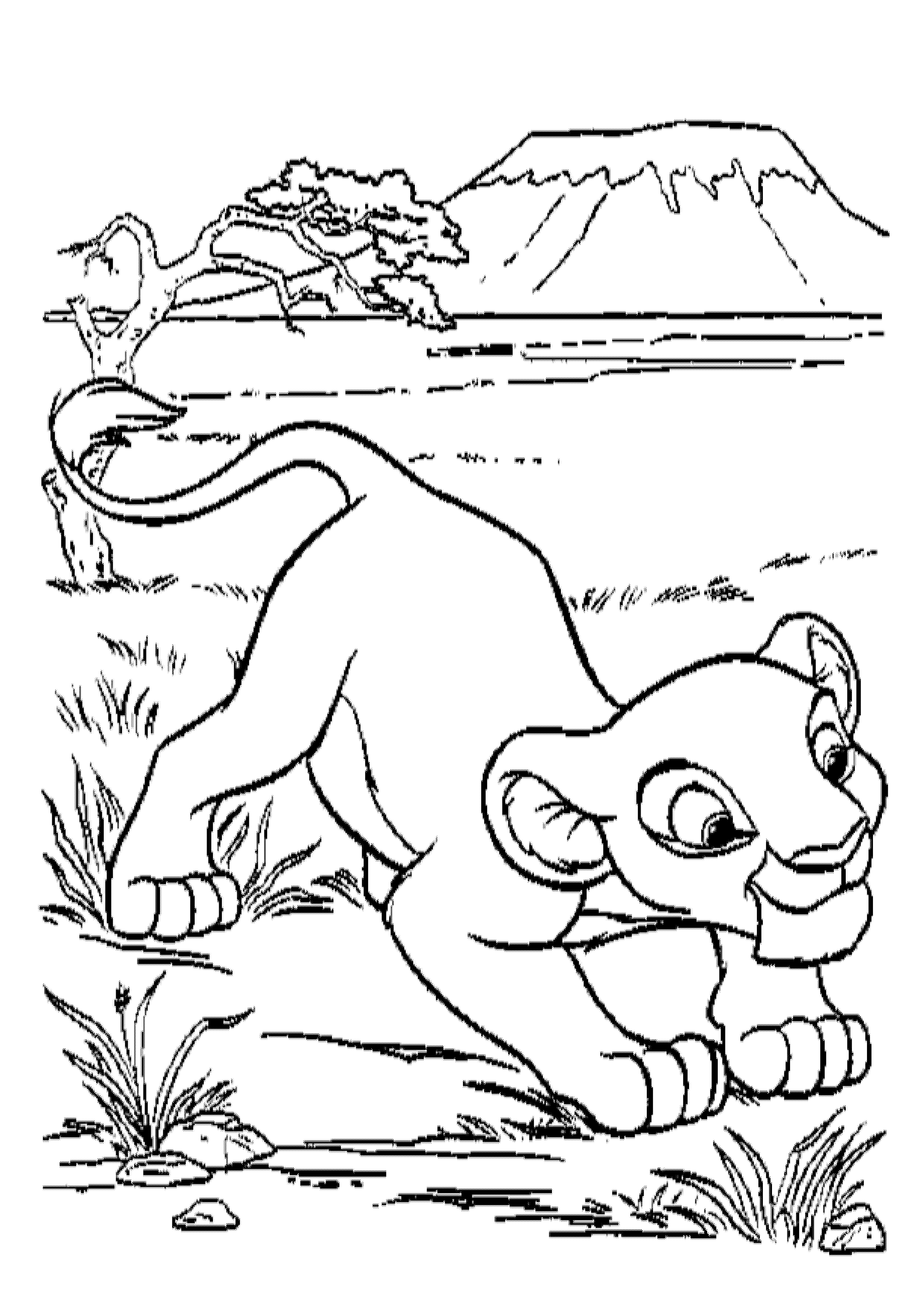 simba coloring page the lion king printable coloring pages 2 disney coloring coloring simba page 
