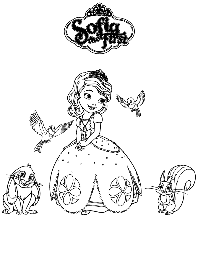 sofia the first coloring 58 best images about disegni per bambini on pinterest sofia coloring the first 