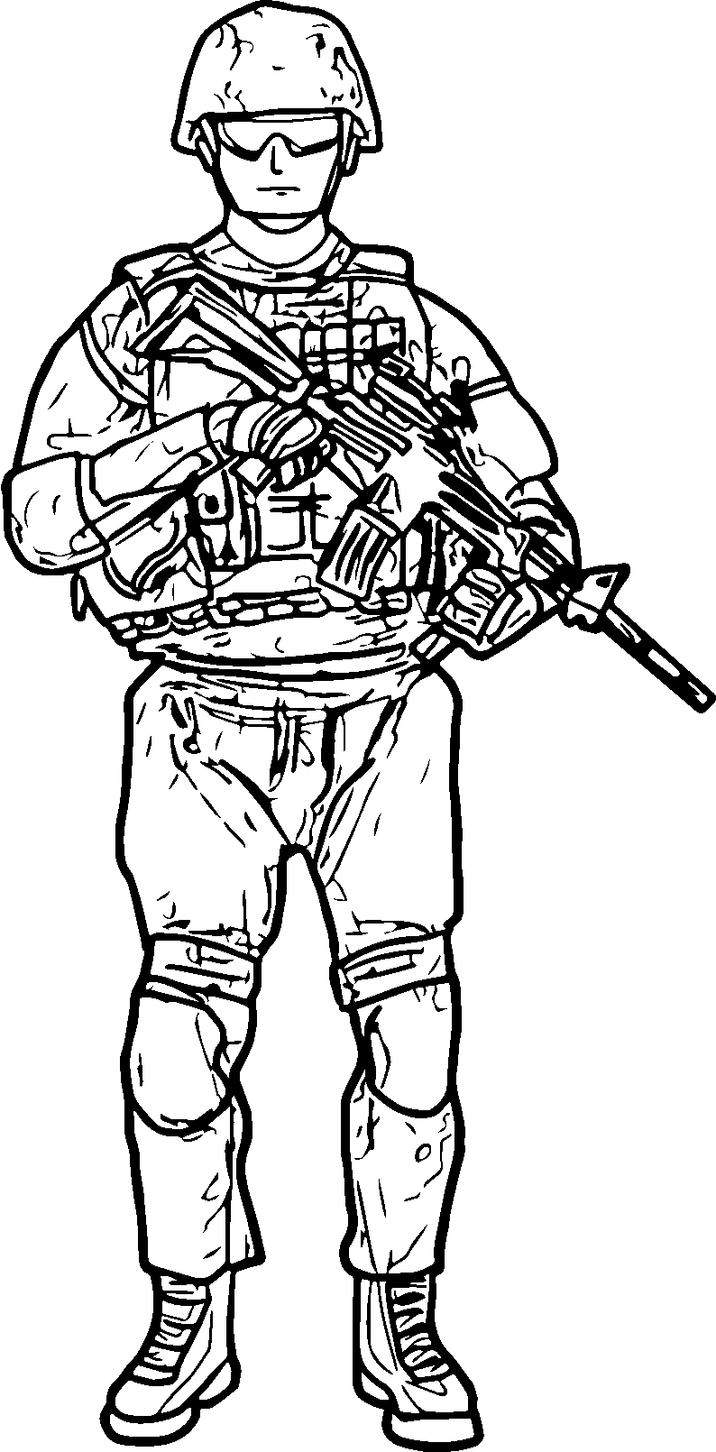 soldier coloring page cartoon infantry soldier coloring page free printable page soldier coloring 