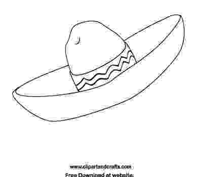 sombrero coloring page sombrero pattern use the printable outline for crafts coloring page sombrero 