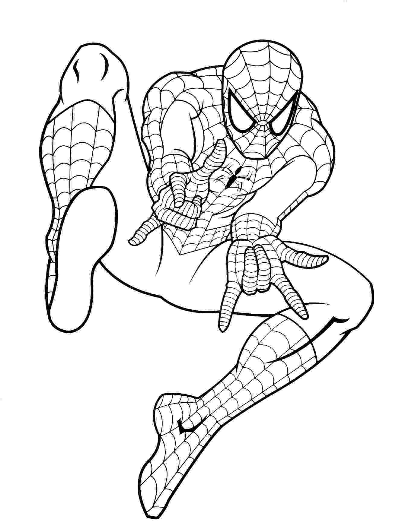 spiderman picture to color print download spiderman coloring pages an enjoyable picture spiderman color to 