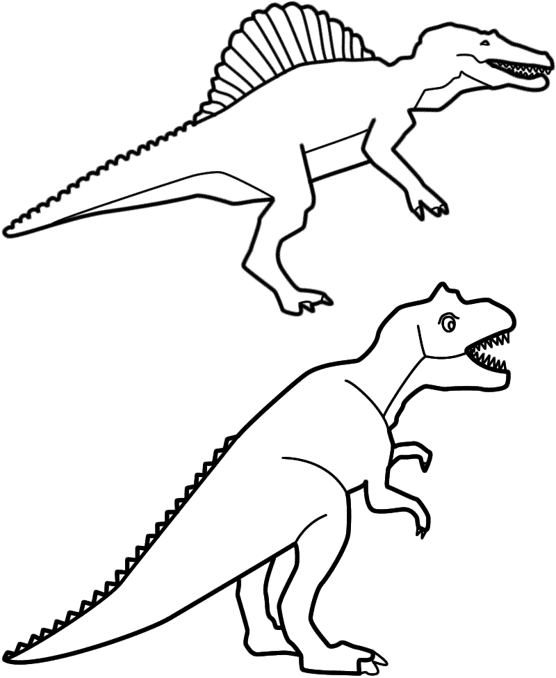 spinosaurus coloring spinosaurus coloring pages getcoloringpagescom coloring spinosaurus 