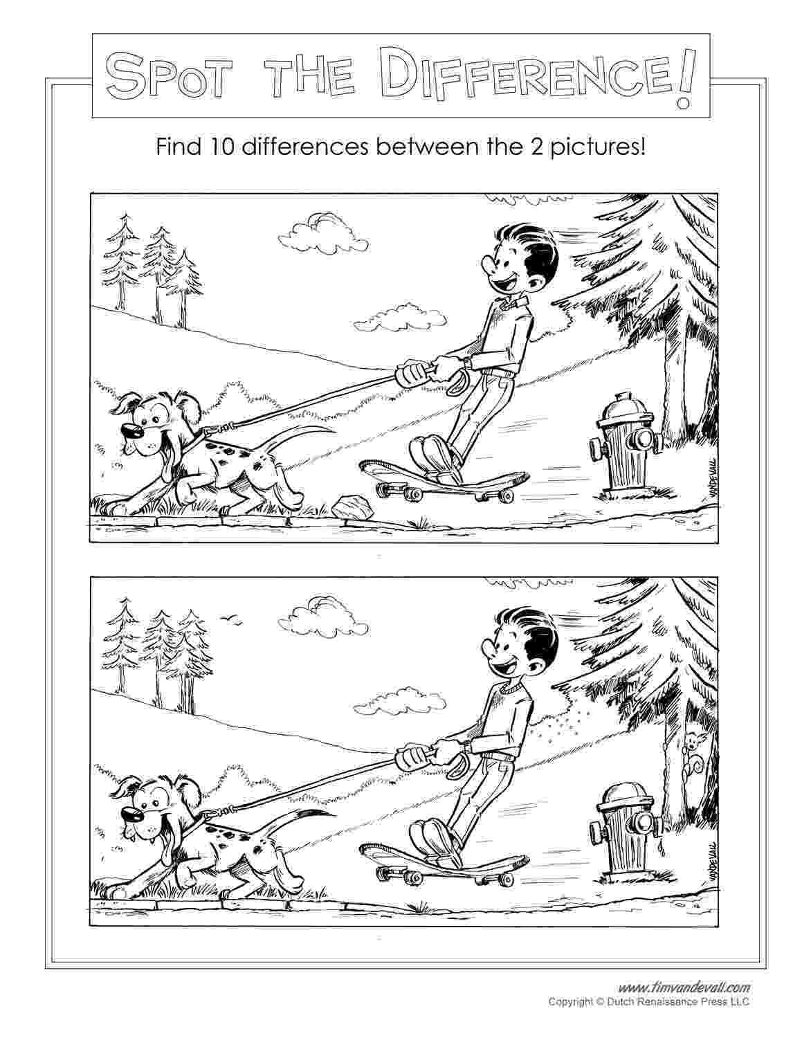 spot the difference printable spot the difference coloring pages download and print for free printable spot difference the 