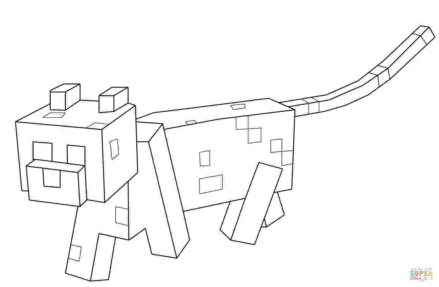 stampy coloring pages minecraft cat drawing at getdrawingscom free for coloring pages stampy 