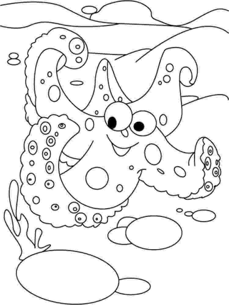 starfish coloring pages free printable starfish coloring pages for kids coloring starfish pages 