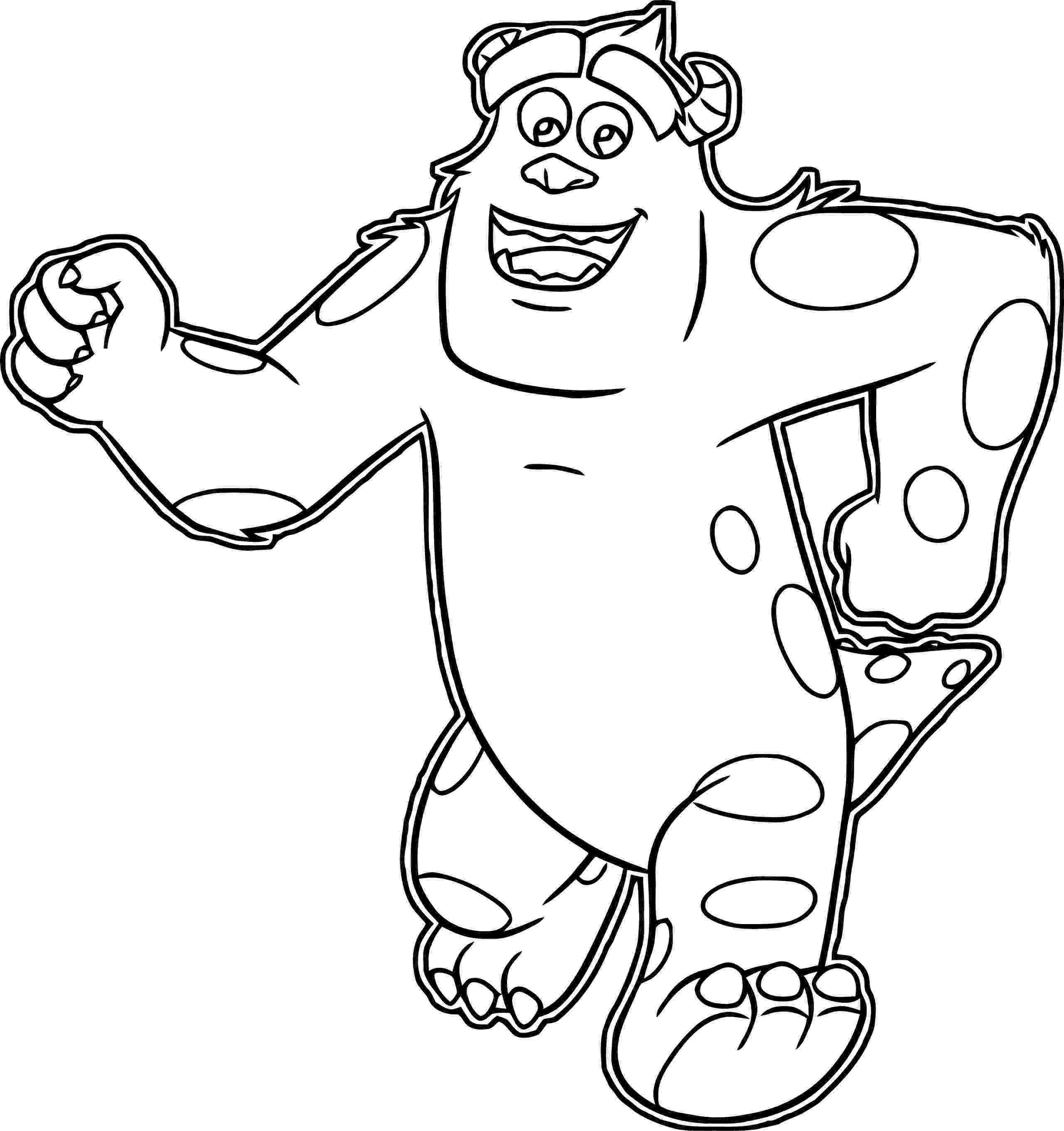 sulley coloring page drawing monsters inc 46 sulley monster inc coloring sulley coloring page 