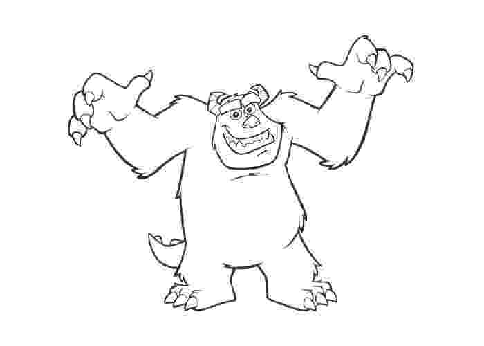 sulley coloring page monsters ink coloring pages coloring pages sulley page coloring 