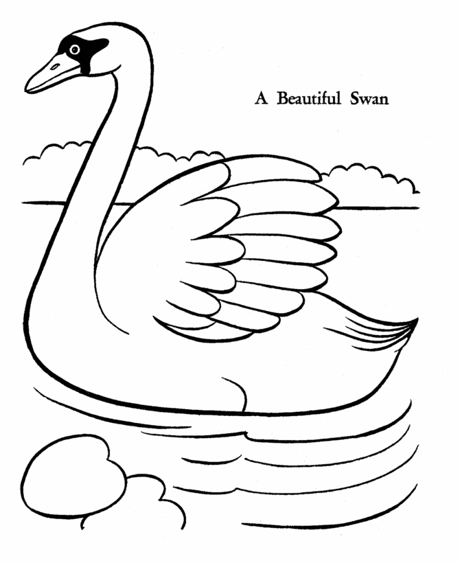 swan coloring free swan coloring pages coloring swan 1 1