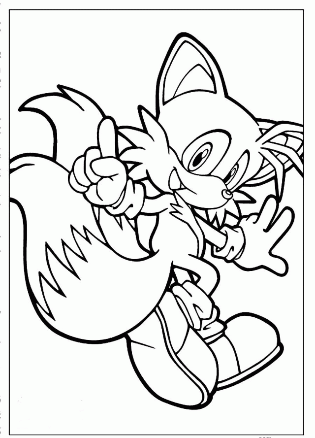 tails coloring pages sonic the hedgehog coloring pages tails coloring home pages coloring tails 